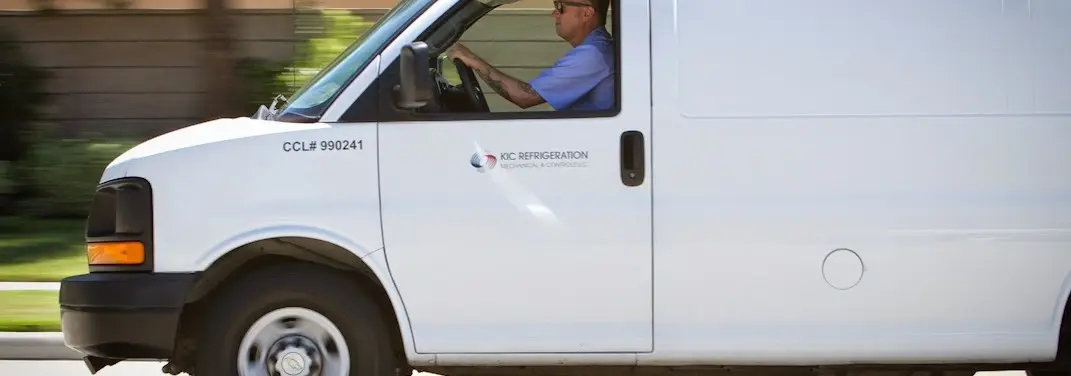 KIC Refrigeration service vehicle serving Stevenson Ranch area