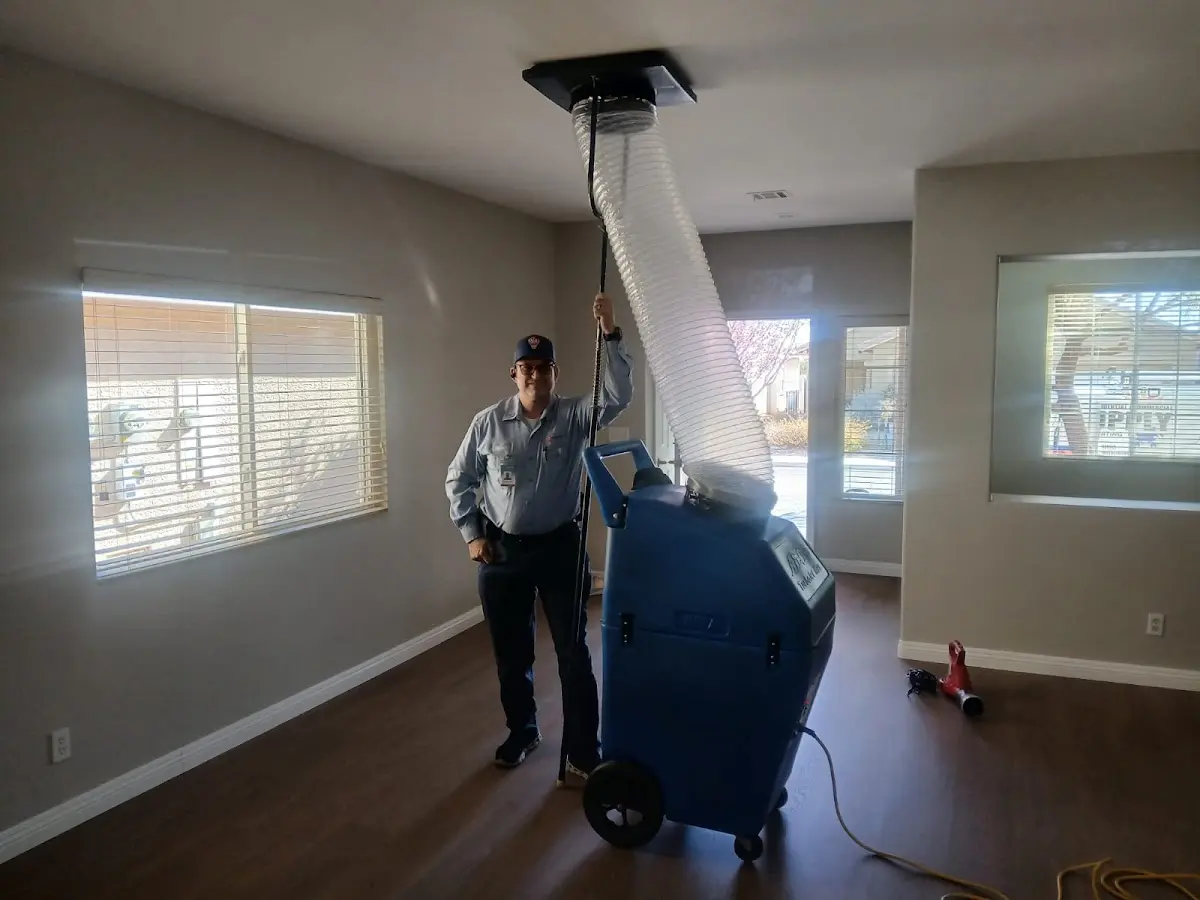 Professional Dryer Vent Cleaning work inside a Stevenson Ranch home
